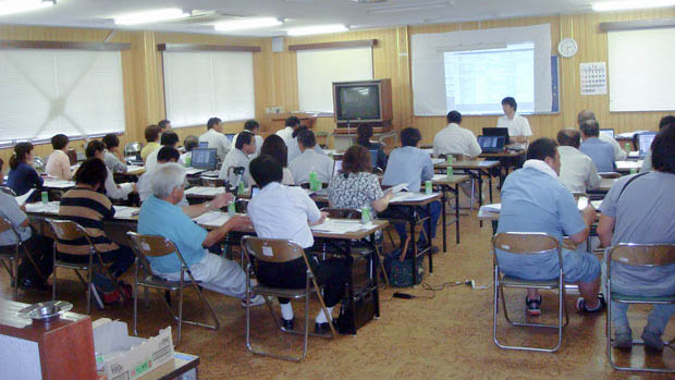 水道工事積算セミナーのようす